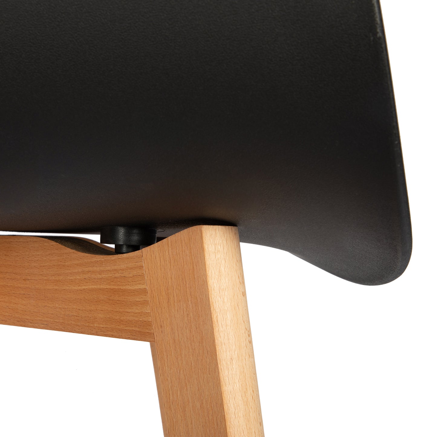 Chaises Scandinaves de Salle à Manger en Bein Hêtre avec  Lot de 2/4 - Noir/Blanc/Gris-CLOVER