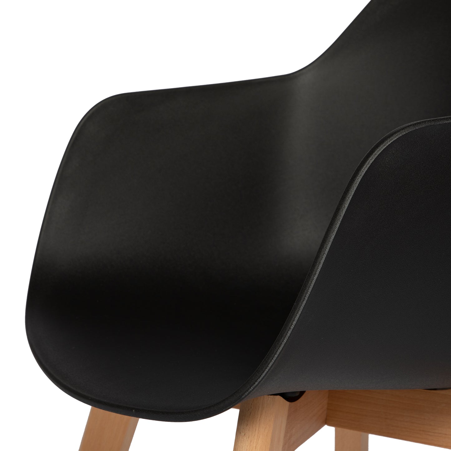 Chaises Scandinaves de Salle à Manger en Bein Hêtre avec  Lot de 2/4 - Noir/Blanc/Gris-CLOVER