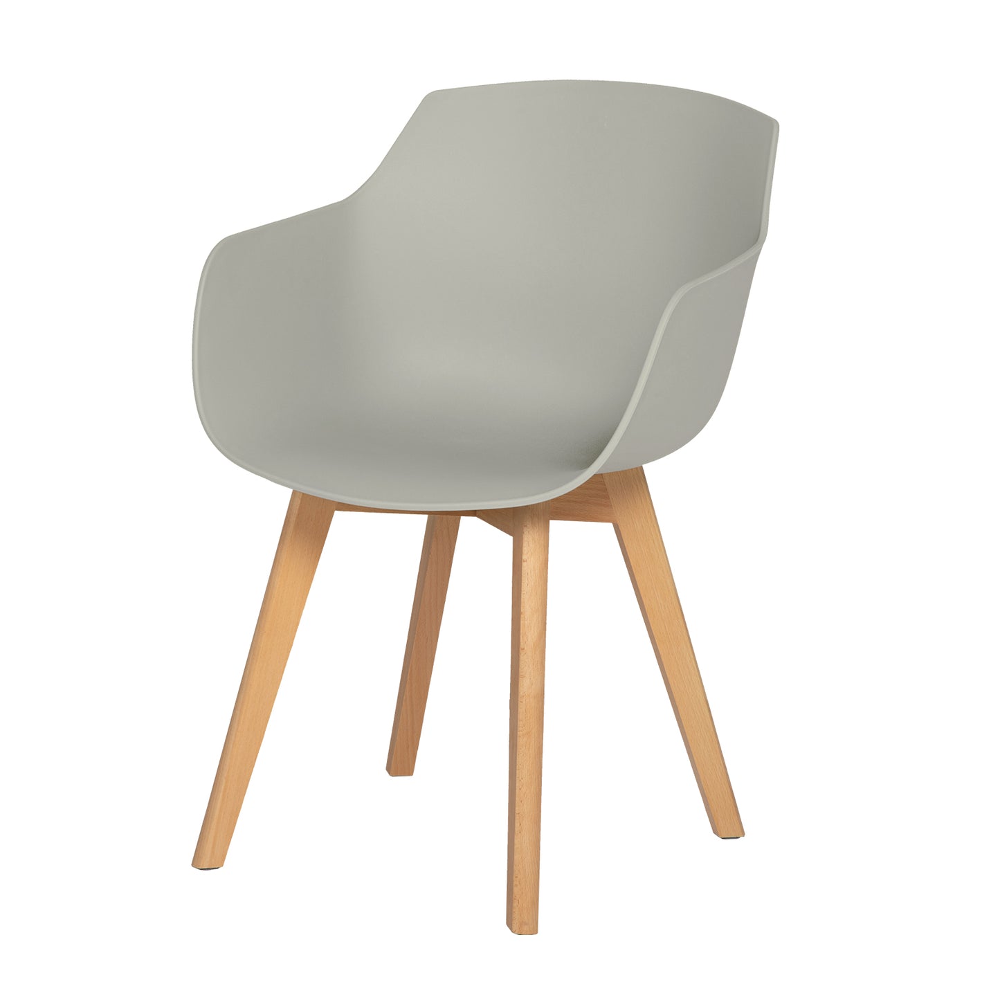 Chaises Scandinaves de Salle à Manger en Bein Hêtre avec  Lot de 2/4 - Noir/Blanc/Gris-CLOVER