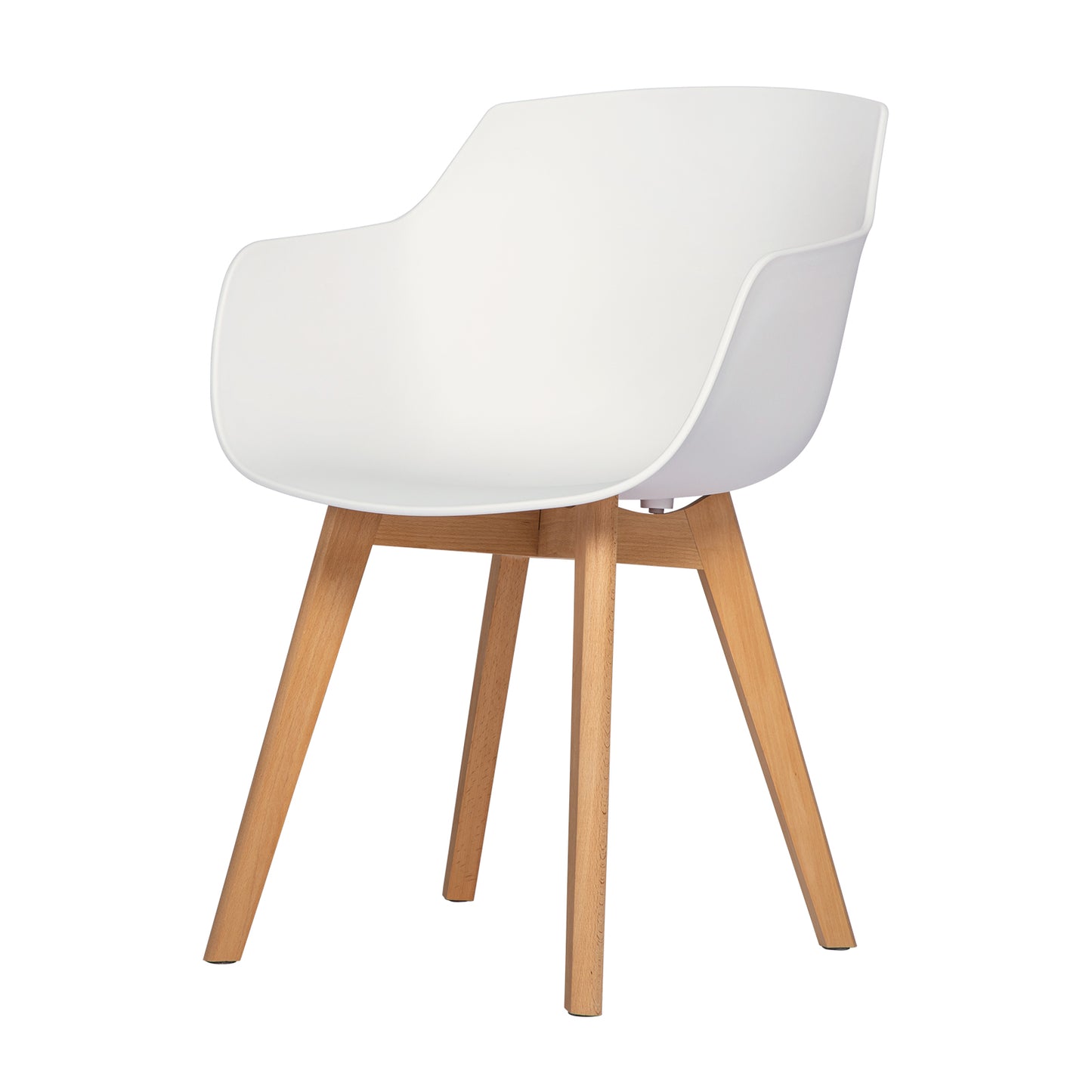 Chaises Scandinaves de Salle à Manger en Bein Hêtre avec  Lot de 2/4 - Noir/Blanc/Gris-CLOVER