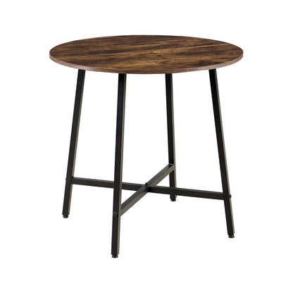 Table de salle à manger 80 cm avec pieds en fer - Marques de feu - COBB