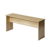 banc de salle à manger long de 110 cm lot de 2 - coloris chêne-Crewe