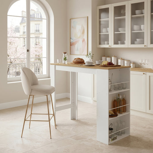Table de cuisine et de bar à 3 étagères – Table haute