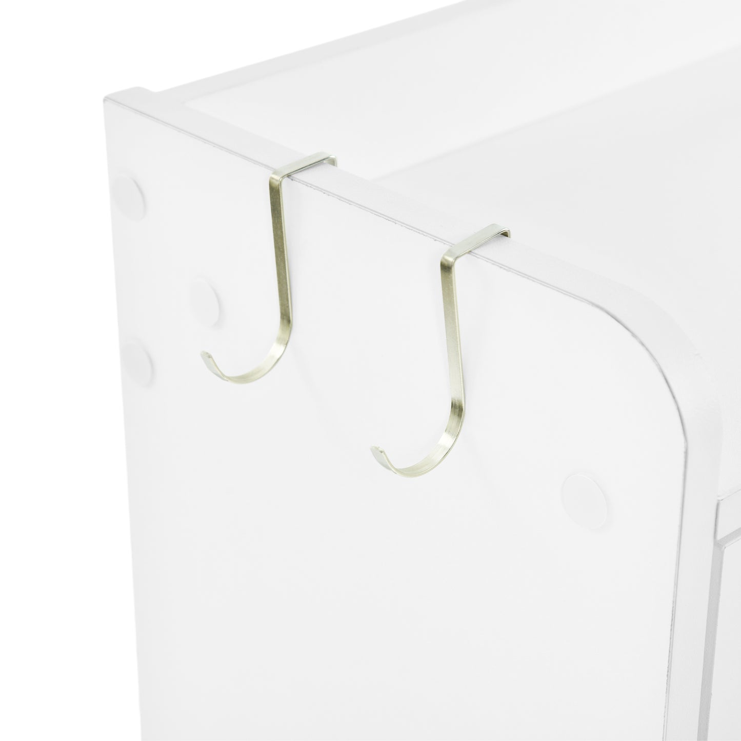 Meuble à chaussures DURHAM à 4 rabats, 105 x 23 x 103 cm - MDF blanc