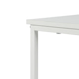 Table d'appoint de salon 40 cm avec pieds en fer - Blanc - ELTON