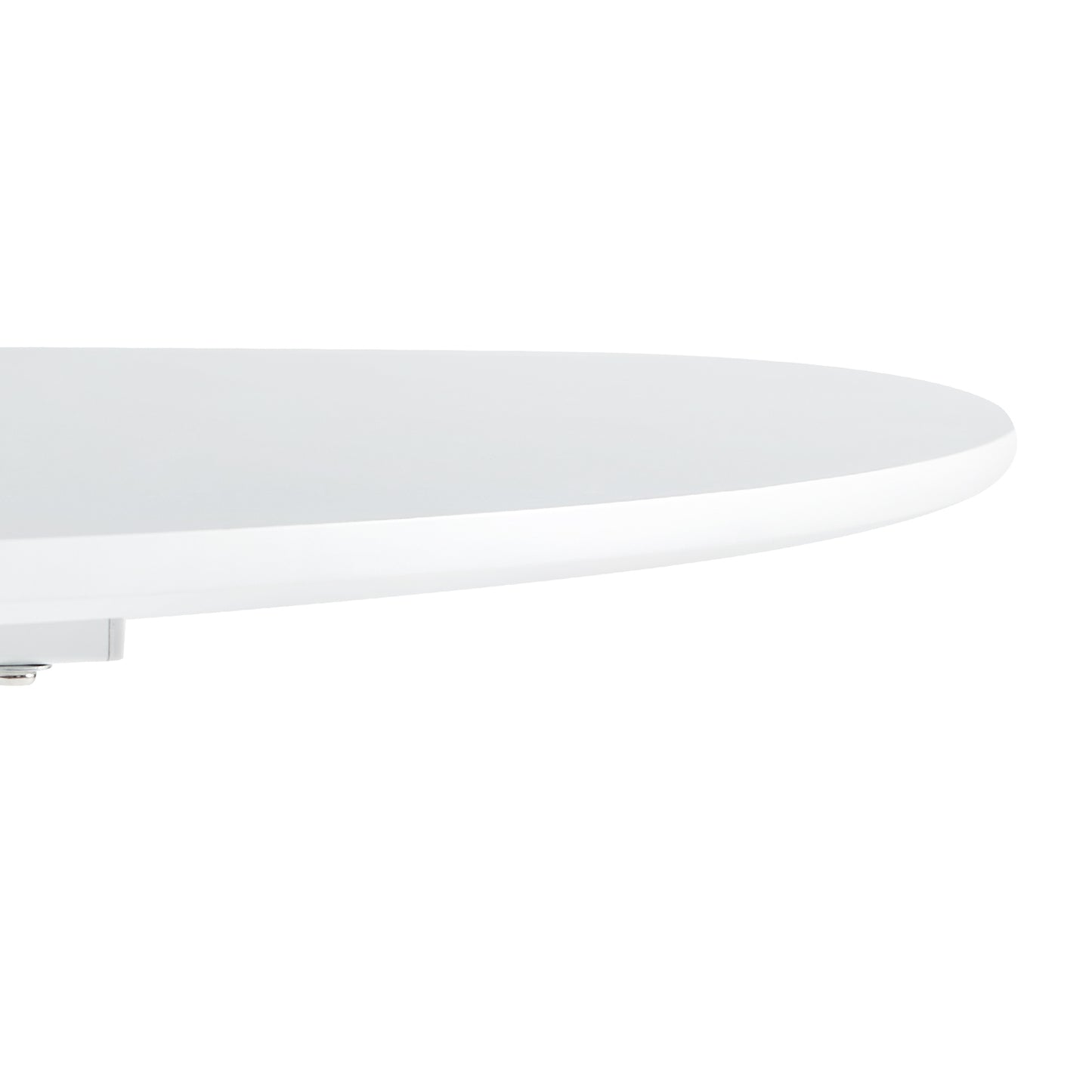 Table ronde de 120 cm avec pieds en fer (4 secteurs) - Blanche