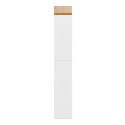 Chariot de rangement étroit à roulettes à 4 niveaux, design fin pour cuisine - Couleur feu/Blanc - ENTIAT