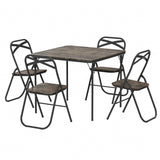 FERN Chaises Pliantes Empilables Lot de 4 - Bois/Grain Chêne Clair