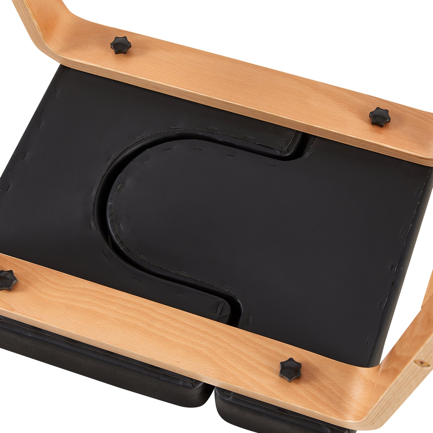 Banc de poirier de yoga, chaise d'inversion de yoga pour le renforcement du noyau - Noir
