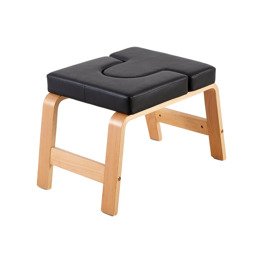 Banc de poirier de yoga, chaise d'inversion de yoga pour le renforcement du noyau - Noir