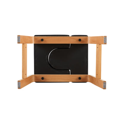 Banc de poirier de yoga, chaise d'inversion de yoga pour le renforcement du noyau - Noir