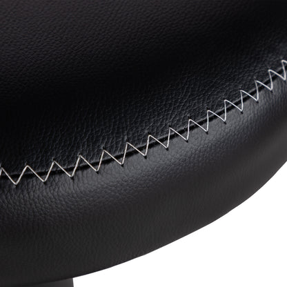 Tabourets de bar modernes réglables HAZLET avec repose-pieds, lot de 2 - Noir