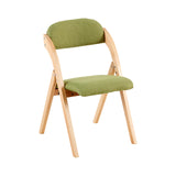 Chaises pliantes avec sièges rembourrés, empilables en bois avec housse amovible, chaise supplémentaire pliante – Vert