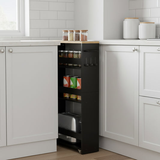 Étagère à épices étroite à glisser, 4 niveaux - LAMKIN