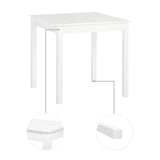 Ensemble Table à Manger et 2 Chaises 74*74*73cm - Blanc/Gris/Marron-LILAC