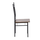 MARA Chaises de salle à manger rétro (lot de 6) - Bois/Grain de chêne clair