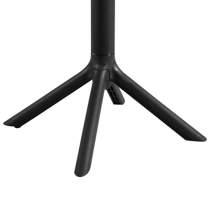 Table de cocktail moderne haute 75 cm, noire