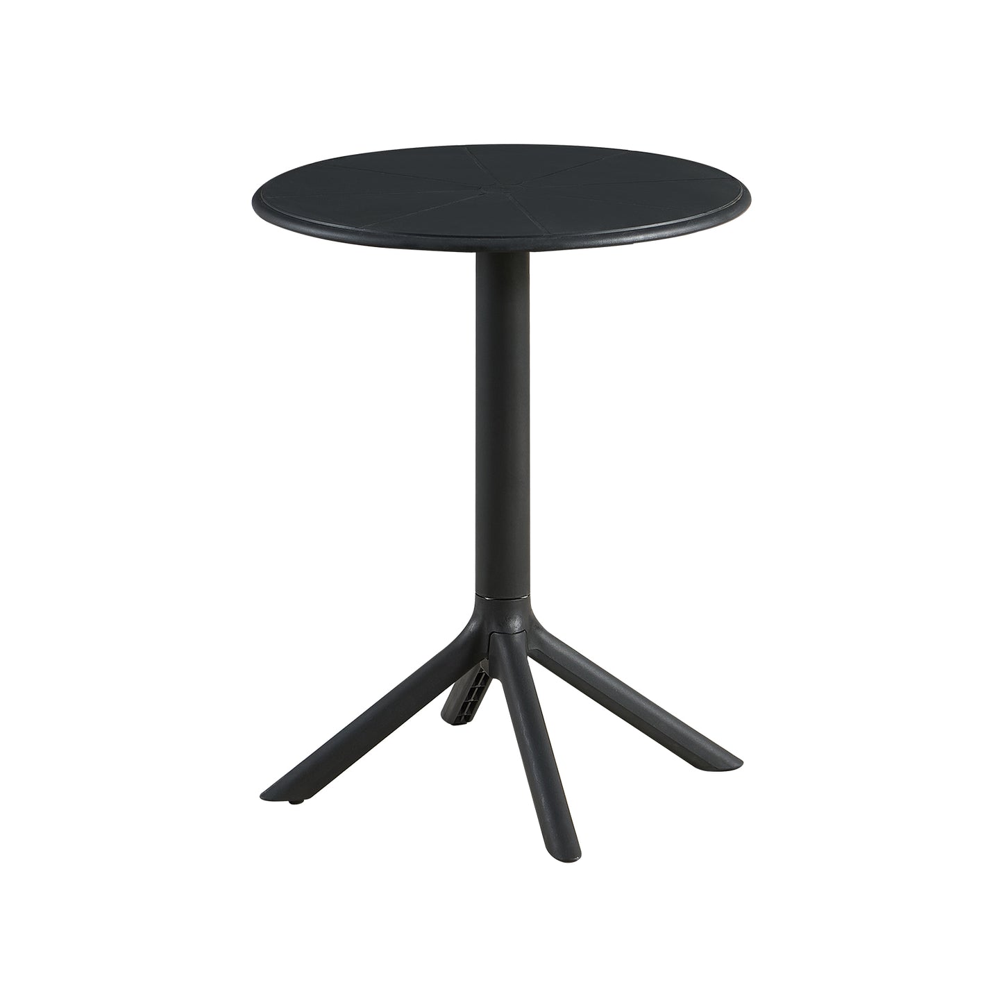 Table de cocktail moderne haute 75 cm, noire