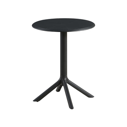 Table de cocktail moderne haute 75 cm, noire