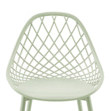 Chaise d'appoint en métal Morandi Color (lot de 4) - Pâte de haricot/Vert glace/Kaki-MILAN