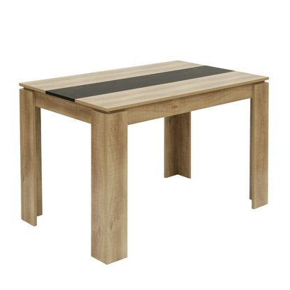 MUSK Table à manger avec 110 cm - Noir