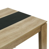 MUSK Table à manger avec 140 cm - Noir