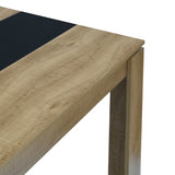 MUSK Table à manger avec 160 cm - Noir