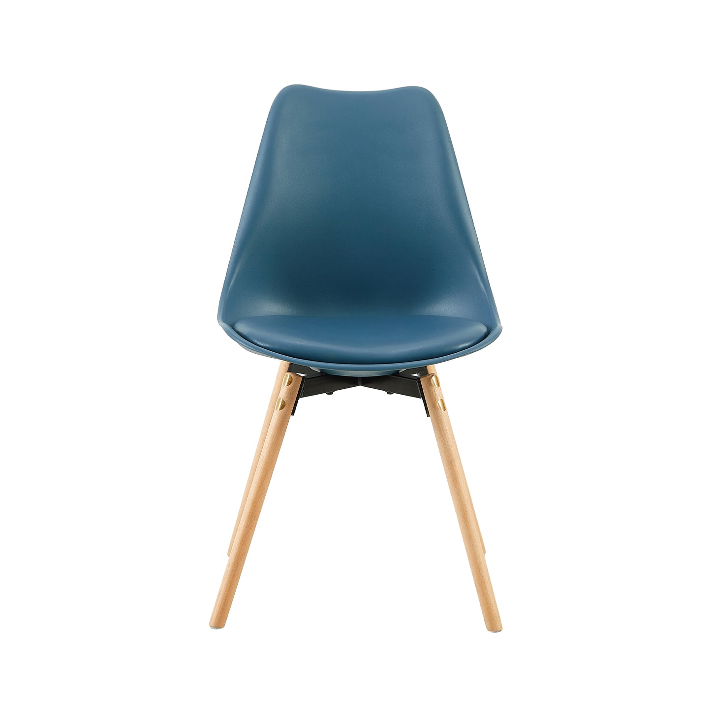 Lot de 4/6 Chaises Latérales OATS – Gris Bleu Clair / Gris Bleu Foncé/Crème glacée verte