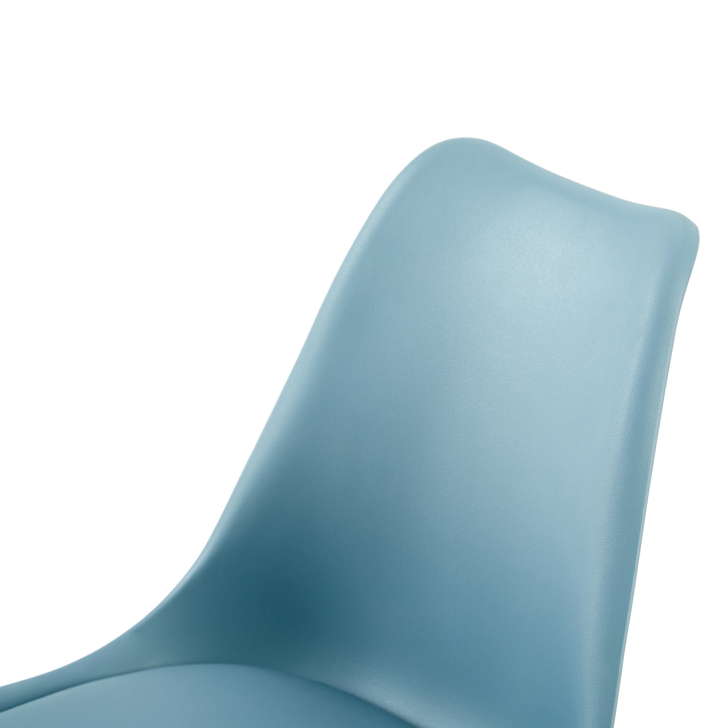 Lot de 4/6 Chaises Latérales OATS – Gris Bleu Clair / Gris Bleu Foncé/Crème glacée verte