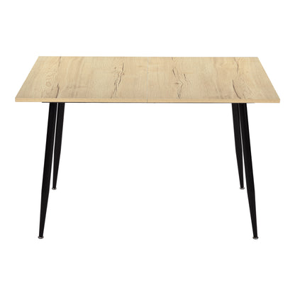 Table de salle à manger extensible ONAVA, table de cuisine rectangulaire en chêne, 120-160 cm