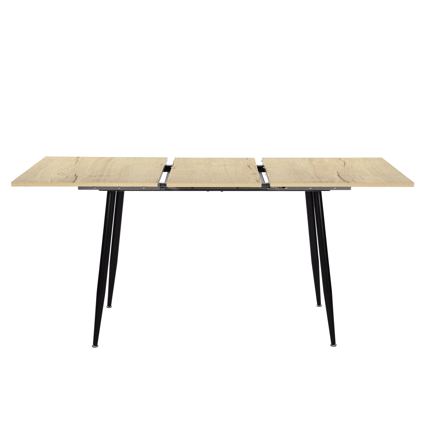 Table de salle à manger extensible ONAVA, table de cuisine rectangulaire en chêne, 120-160 cm