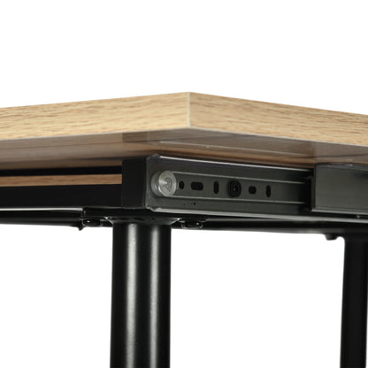 Table de salle à manger extensible ONAVA, table de cuisine rectangulaire en chêne, 120-160 cm