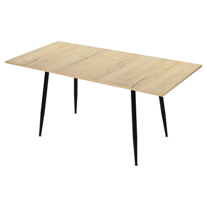 Table de salle à manger extensible ONAVA, table de cuisine rectangulaire en chêne, 120-160 cm