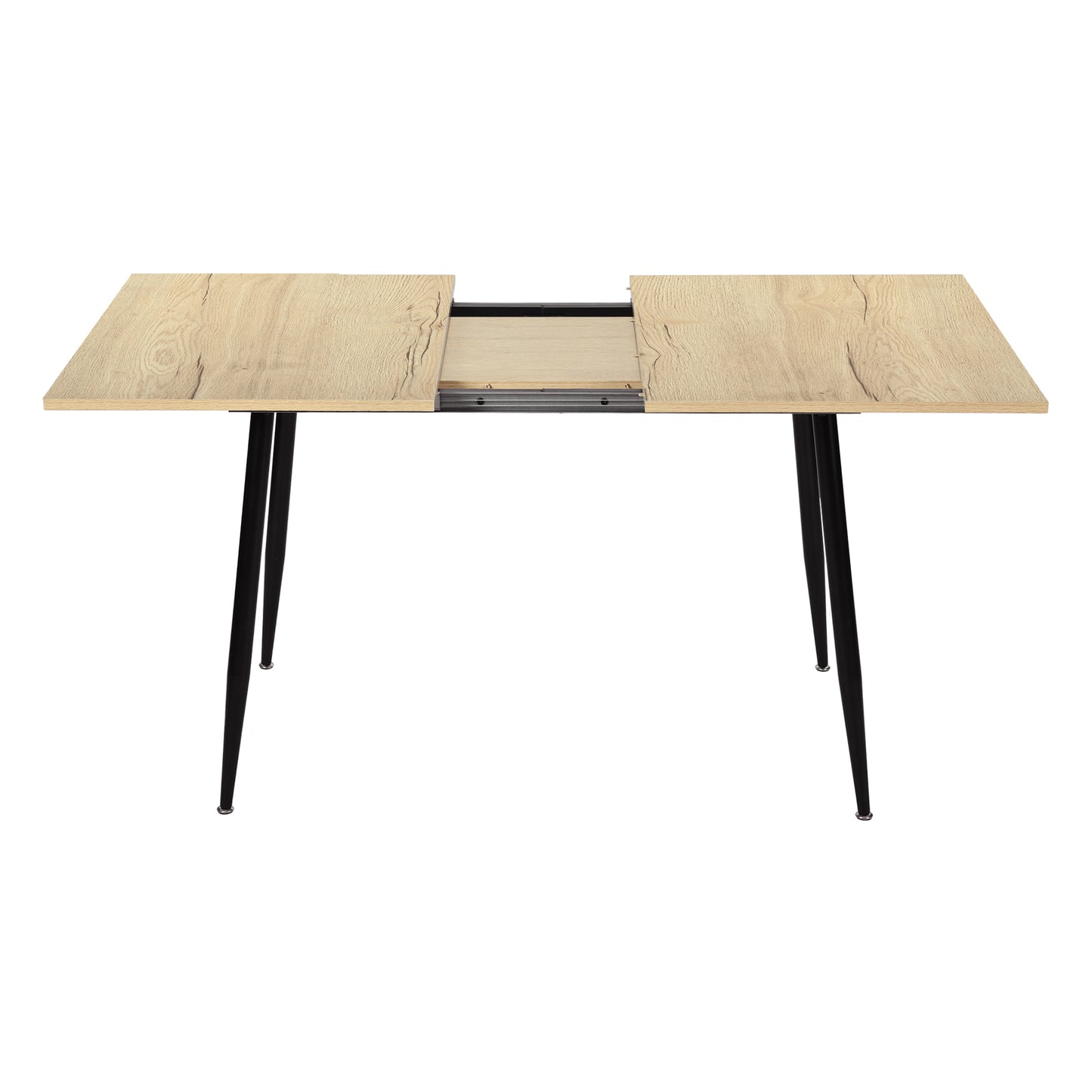 Table de salle à manger extensible ONAVA, table de cuisine rectangulaire en chêne, 120-160 cm
