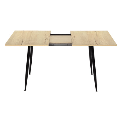Table de salle à manger extensible ONAVA, table de cuisine rectangulaire en chêne, 120-160 cm