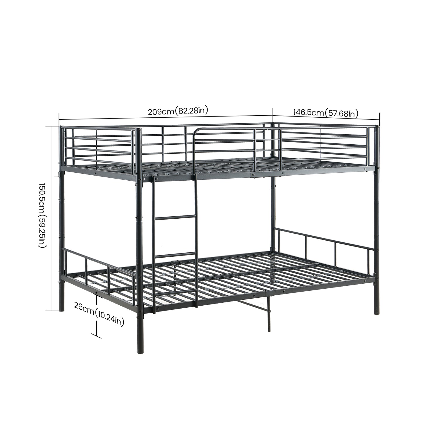 Cadre de lit superposé OTIS Twin Over 209 cm×146 cm