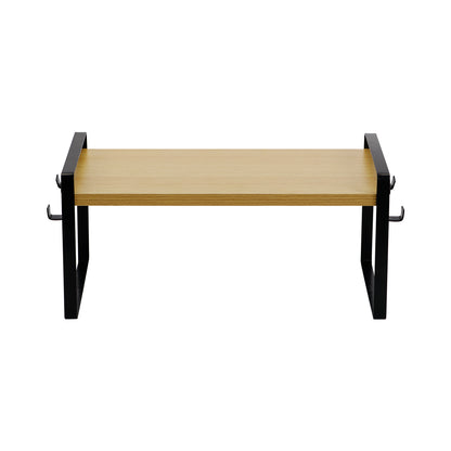 PONCE Étagère de rangement empilable pour cuisine, gain de place, 1/3/5 pièces - Feu/Bois/Blanc