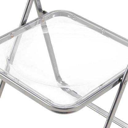 PURDY Chaises pliantes empilables Ensemble de 2/4/6 - Transparent