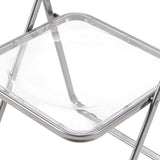 PURDY Chaises pliantes empilables Ensemble de 2/4 - Transparent