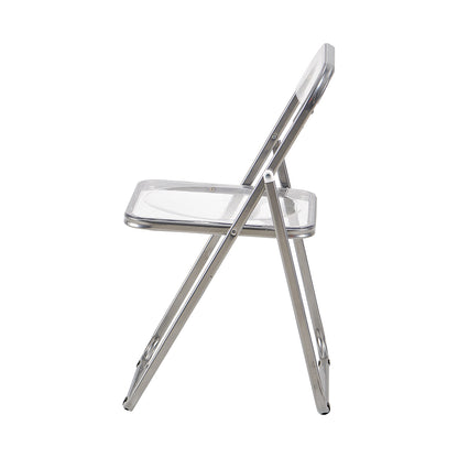 PURDY Chaises pliantes empilables Ensemble de 2/4/6 - Transparent