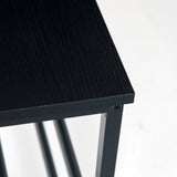 Étagère à chaussures à 3 niveaux, banc à chaussures, étagère de salle de bain avec siège, noir - QUEETS