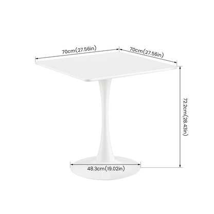 Table Tulipe Rectangulaire Blanche Balcon - RAMON