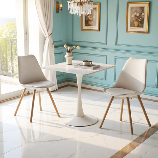 Table Tulipe Rectangulaire Blanche Balcon - RAMON