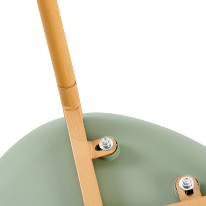 Chaises de salle à manger ROME à accoudoirs ajourés en polypropylène (lot de 4 ou 6) - Vert grisâtre