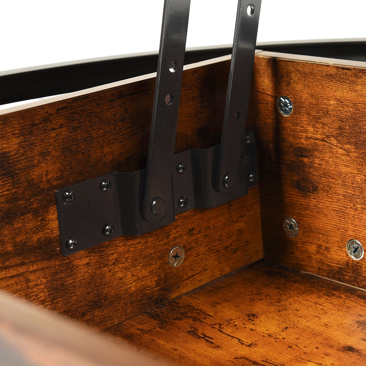 Table basse ronde relevable avec rangement caché - ROSS