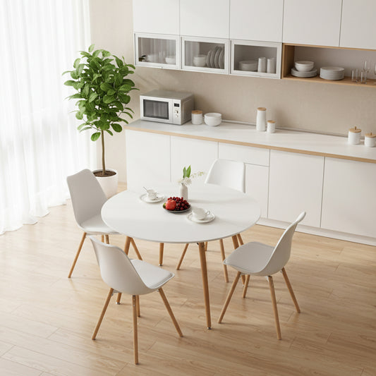 Table ronde Interrupt 120 cm - Blanche