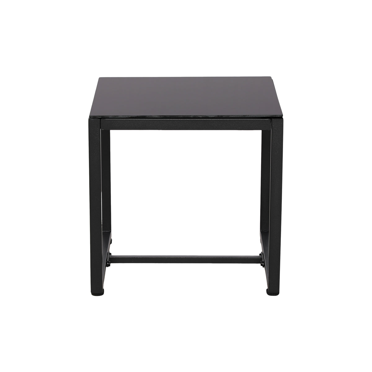 Ensemble de mobilier de jardin en rotin 5 pièces, 2 fauteuils + 2 repose-pieds + 1 table - Noir