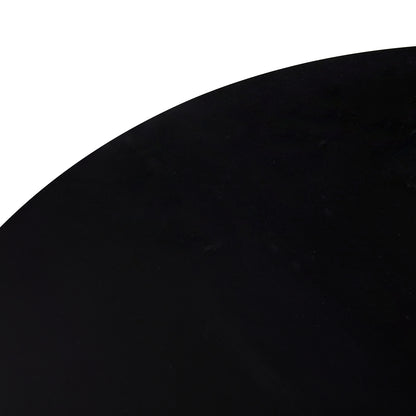 Un plateau de table ne se divise pas TULIP Table à manger à tréteaux avec 70 cm - Blanc/Noir