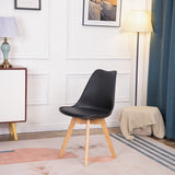 Chaise Style Scandinave Pieds en Chêne - Noir/Blanc/Gris-TULIP PP