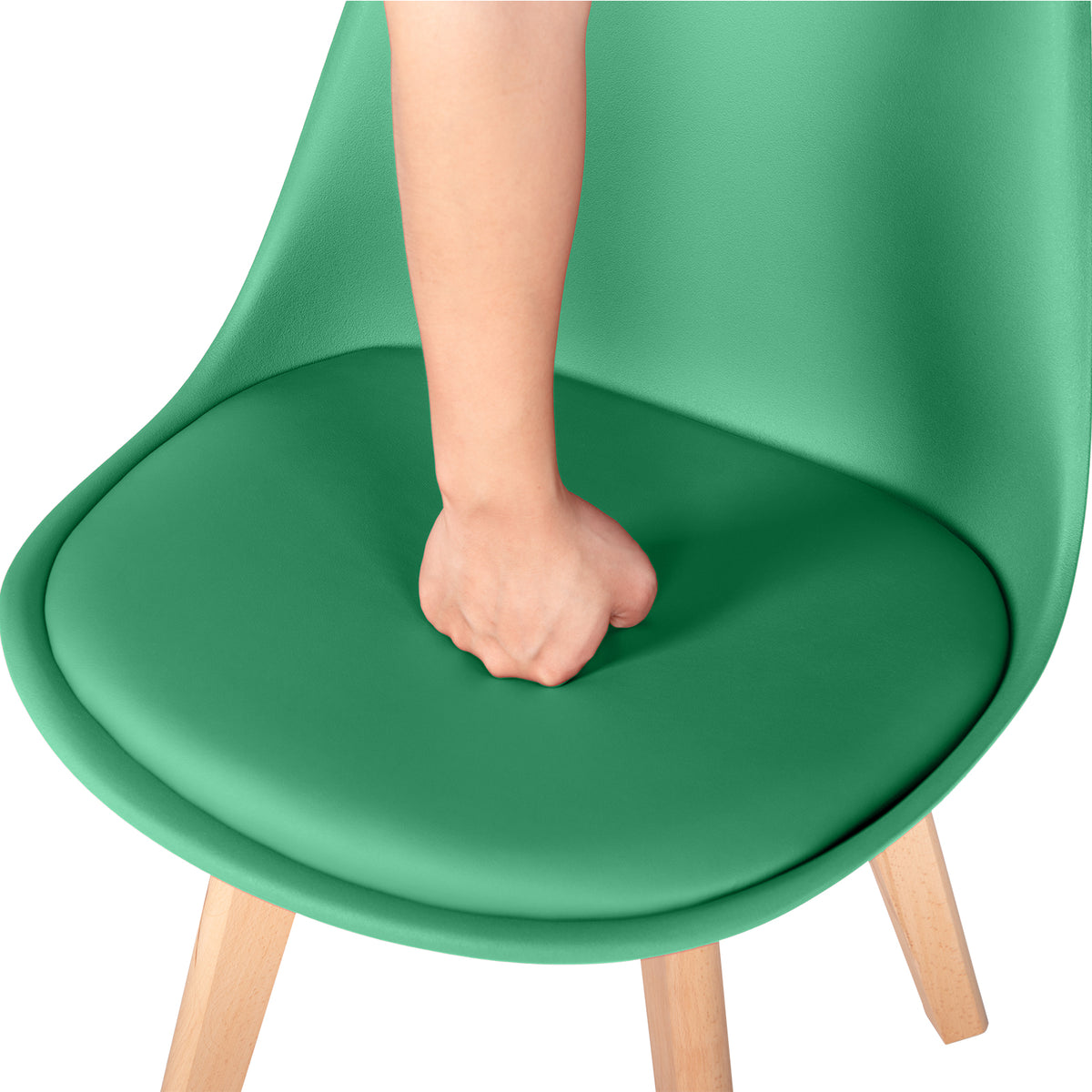 Ensemble de 4 chaises de salle à manger TULIP - Vert lac